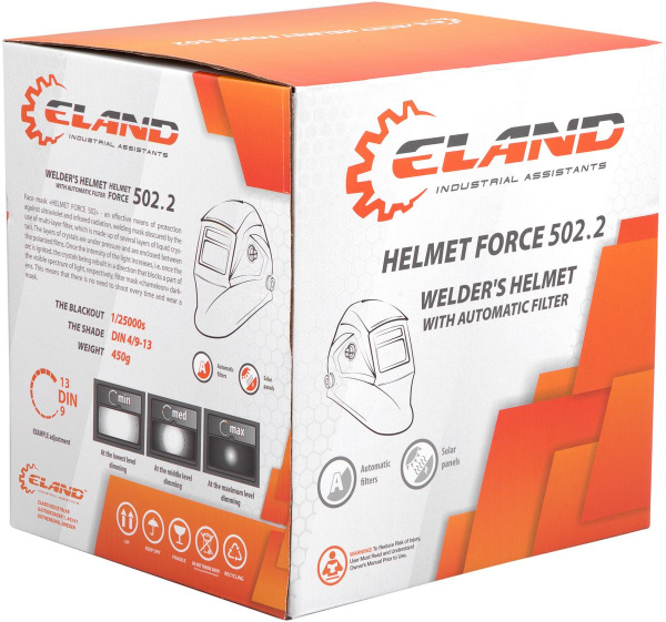 Маска сварщика "HELMET FORCE 502.2" RED  ELAND