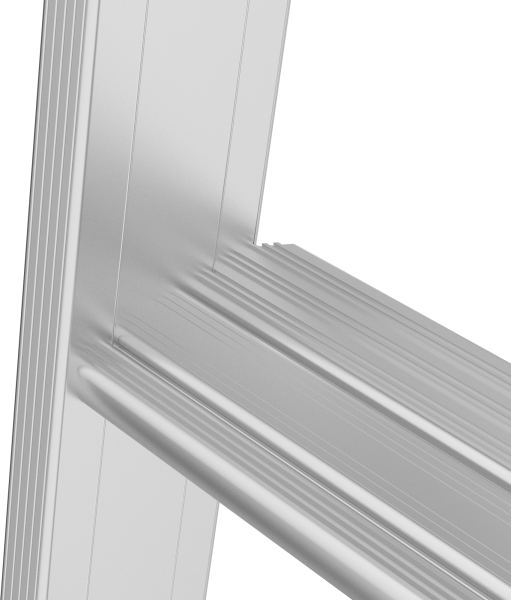 Лестница профессиональная алюминиевая односекционная 12 развальцованных ступеней NV3214 Новая высота 3214112