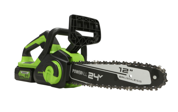 Пила цепная аккумуляторная бесщеточная Greenworks GD24CS30K2 24В ( в комплекте АКБ 2А/ч + ЗУ)
