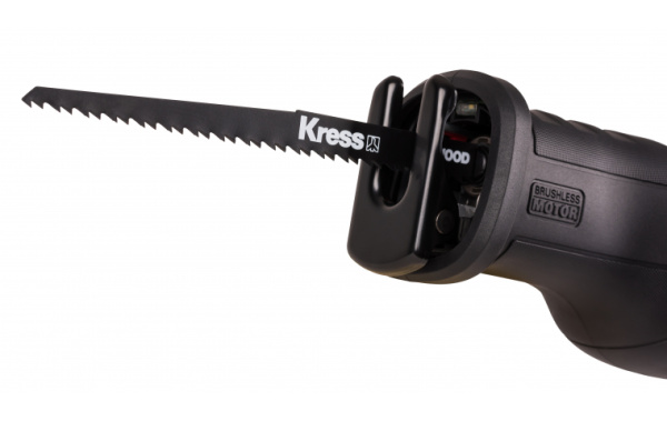 Пила сабельная аккумуляторная бесщеточная KRESS KU501.9, 20В, без АКБ и ЗУ