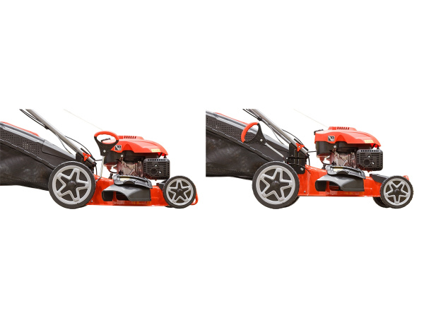 Газонокосилка бензиновая ECO LG-633 самоходная (5.0 л.с., шир. 46 см, самоходная, мульчир., стальн. корпус, травосборник 60 л)