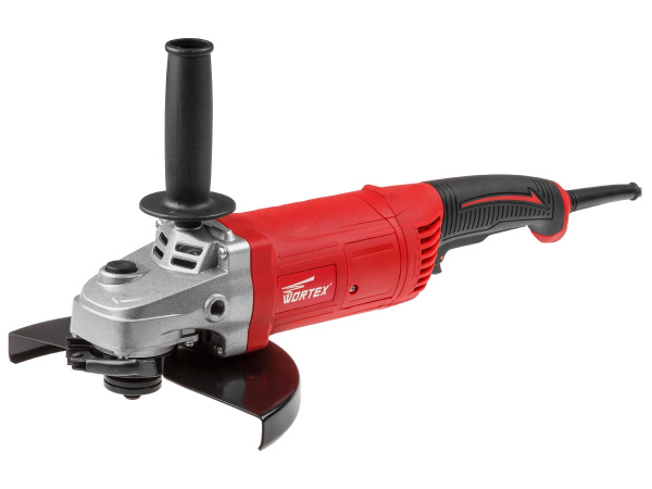 Двуручная углошлифмашина WORTEX AG 2326 в кор. (2600 Вт, диск 230х22 мм, плавный пуск, поворотная рукоятка)