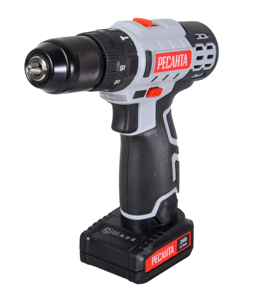 Дрель-шуруповерт аккумуляторная ДА-24-2ЛК-У Ресанта