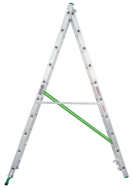 Лестница алюминиевая двухсекционная 2x10 ступеней NV2220 Новая высота 2220210