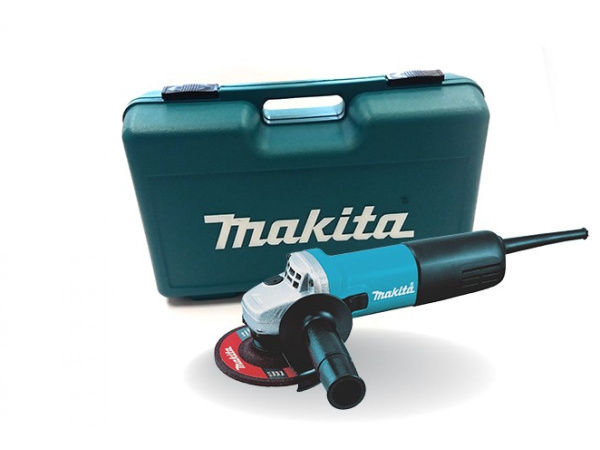 Одноручная углошлифмашина MAKITA 9558 HNRK в кейсе 