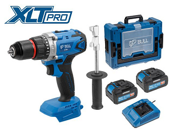 Аккумуляторный дрель-шуруповерт BULL SR 1802 Xcase, XLTpro, БЕСЩЕТ., 18 В, 80 Н*м, 2*4 А*ч, БЗП 13 мм 