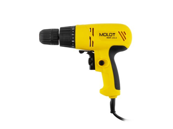 Дрель-шуруповерт MOLOT MDR 1013 в кор. (300 Вт, патрон БЗП, 18 Нм, шурупы до 6 мм)