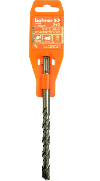 12x110/160 мм Бур по бетону SDS-plus Стандарт Bohrer 30112160
