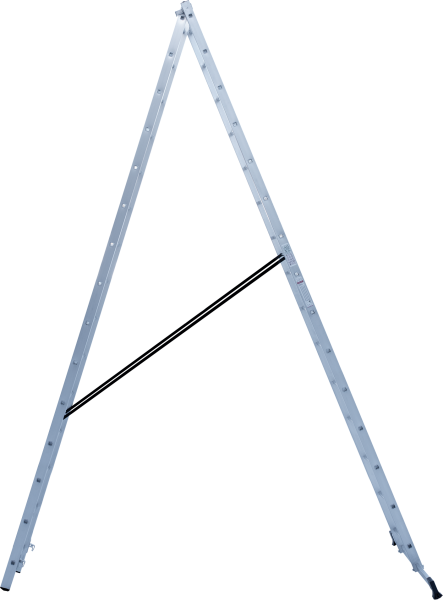 Лестница алюминиевая двухсекционная 2x15 ступеней NV1220 Новая высота 1220215