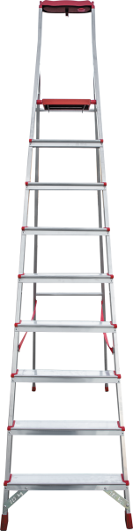 Стремянка профессиональная алюминиевая 9 ступеней органайзер NV3115 Новая высота 3115109