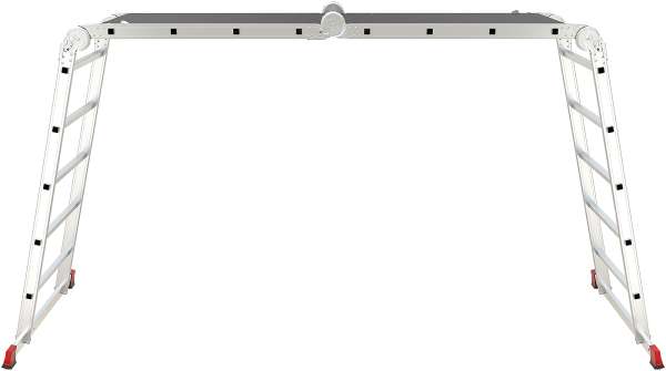 Лестница-трансформер профессиональная 2x4+2x5 ступеней с помостом ширина 650 мм NV3332 Новая высота 3332245