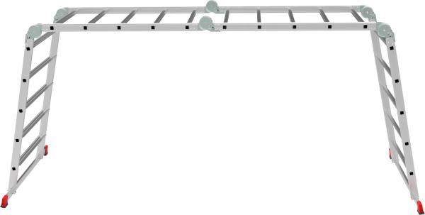 Лестница-трансформер профессиональная 4x5 развальцованных ступеней ширина 800 мм NV3326 Новая высота 3326405