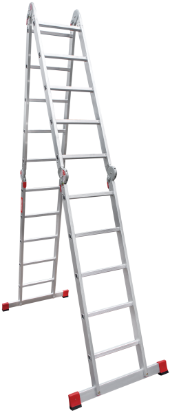 Лестница-трансформер профессиональная 4x5 ступеней с помостом ширина 500 мм NV3331 Новая высота 3331405