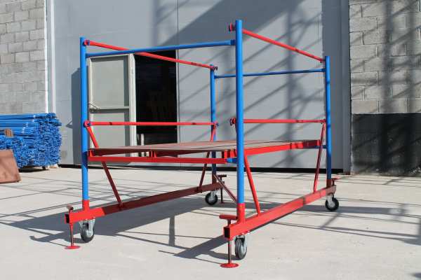 Вышка-тура ВСП стальная 1+1 высота до помоста 1,4 м площадка 0,7x1,6 м