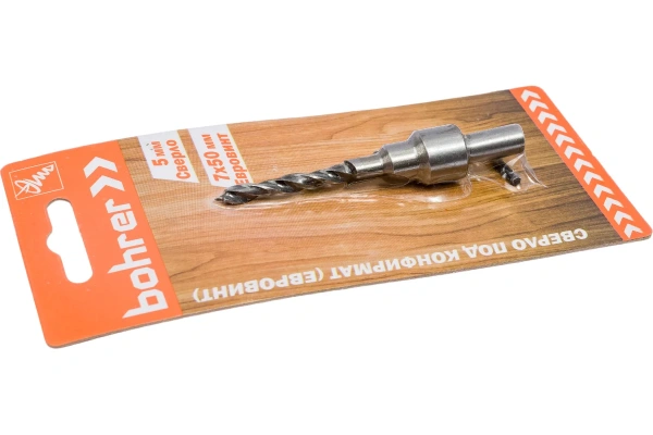 7,0x50 мм Сверло под конфирмат по дереву Bohrer (Евровинт) 31710750