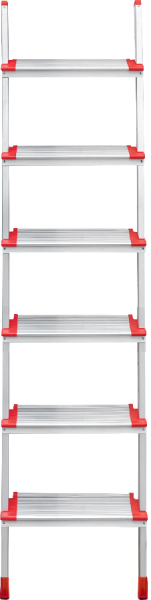 Лестница профессиональная алюминиевая односекционная 6 ступеней 130 мм NV3217 Новая высота 3217106