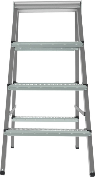 Стремянка стальная 2x4 ступени двухсторонняя NV1160 Новая высота 1160204