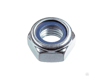 М5 Гайка со стопорным кольцом цинк DIN985 (100 шт. в пласт. конт.)