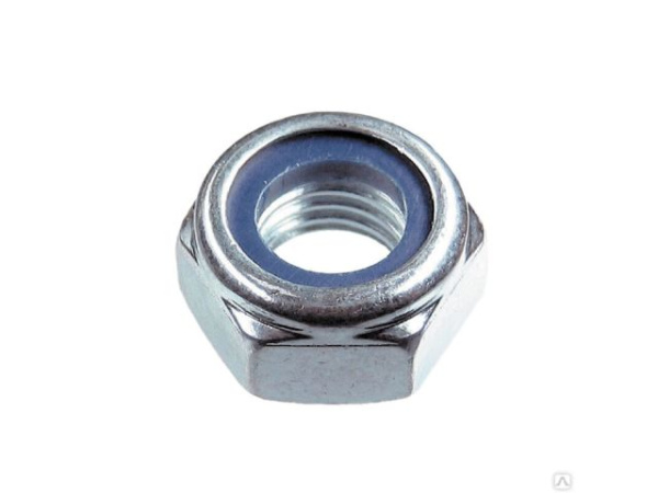 М5 Гайка со стопорным кольцом цинк DIN985 (100 шт. в пласт. конт.)