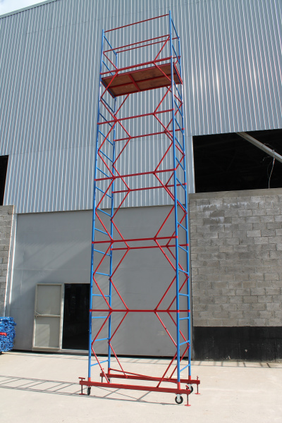 Вышка-тура ВСП стальная 1+5 высота до помоста 6,2 м площадка 0,7x1,6 м