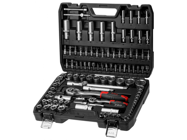 Набор головок и бит 108пр. 1/4",1/2" PRO STARTUL STUTTGART (PRO-108S) (6 граней)