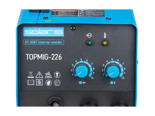 Полуавтомат сварочный Solaris TOPMIG-226 с горелкой 3 м