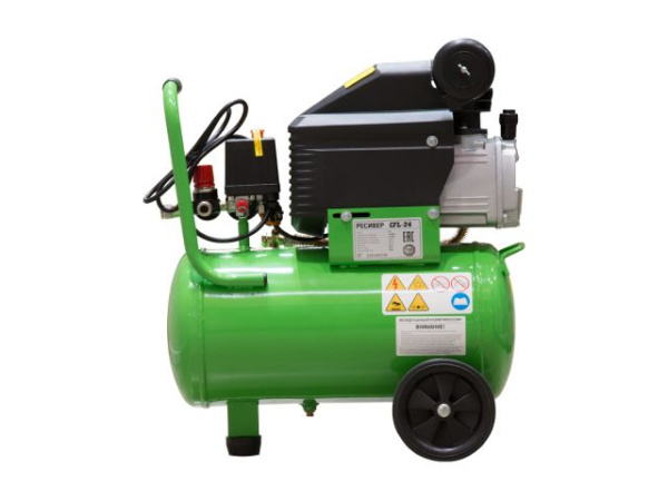 Компрессор ECO AE-251-4 (260 л/мин, 8 атм, коаксиальный, масляный, ресив. 24 л, 220 В, 1.80 кВт)