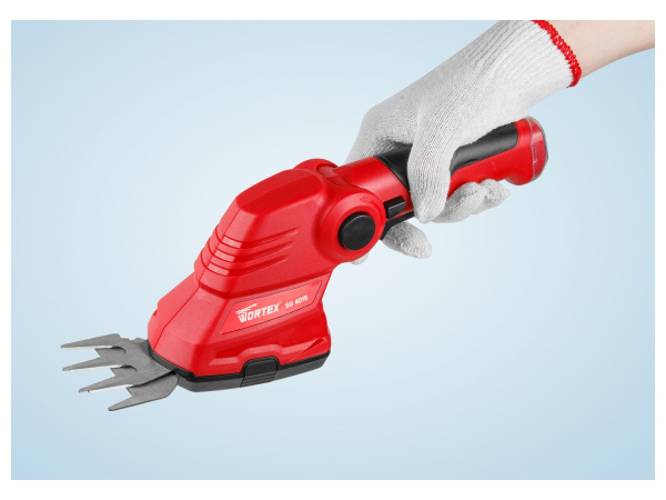 Аккум. ножницы садовые WORTEX SG 4015 в кор. + насадка-кусторез (3.6 В, 1 акк., 