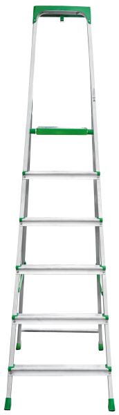 Стремянка алюминиевая 6 ступеней с органайзером NV2115 Новая высота 2115106