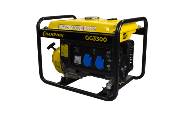 Генератор CHAMPION GG3300 (26/3кВт 7лс 15л 415кг)