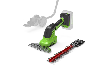 Ножницы-кусторез садовые аккумуляторные Greenworks G24SHT 24В