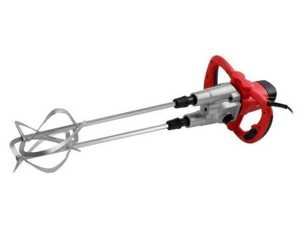 Миксер строительный WORTEX MX 1416-1 D в кор. 1600 Вт, 2 скор., HEX 13, рег.об. + насадка 