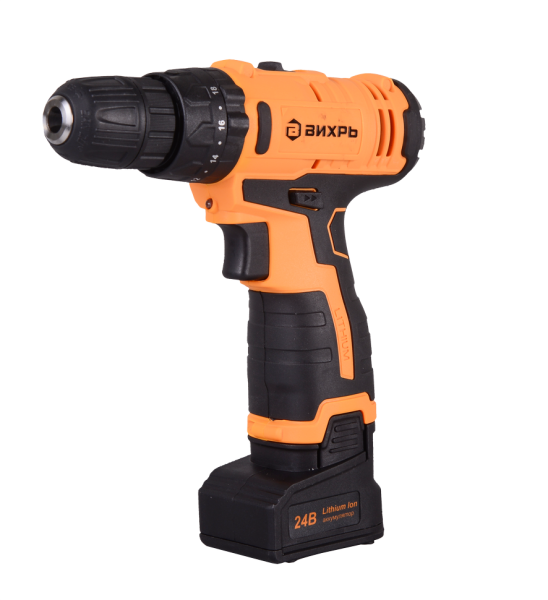 Дрель-шуруповерт аккумуляторная ударная ДА-24Л-2кУ (2,0 А/ч) Вихрь
