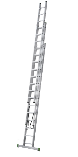 Лестница алюминиевая трехсекционная 3x15 ступеней NV223 Новая высота 2230315