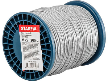 15 мм Трос стальной оцинк. DIN 3055 (бухта 200 м)