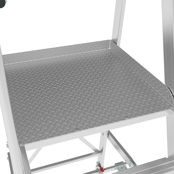 Индустриальная передвижная складная лестница-стремянка с платформой 5 ступеней NV5540 Новая высота 5540105