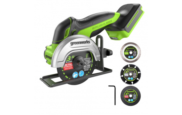 Угловая шлифовальная машина аккумуляторная GD24UCS 24В Greenworks