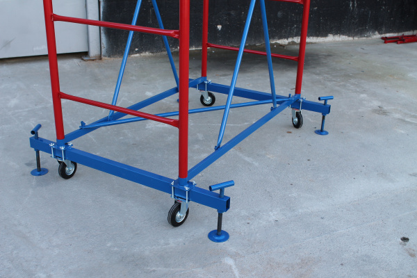 Вышка-тура ВС стальная 1+3 высота до помоста 5,01 м площадка 0,7x1,6 м