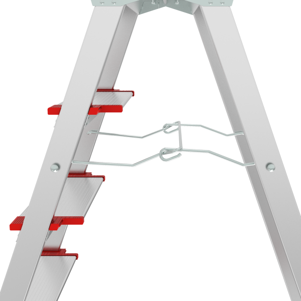 Стремянка профессиональная алюминиевая 3 ступени площадка 350х260 мм NV3137 Новая высота 3137103