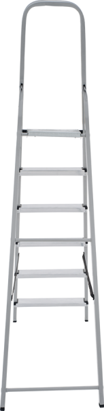 Стремянка алюминий-сталь 6 ступеней NV1130 Новая высота 1130106
