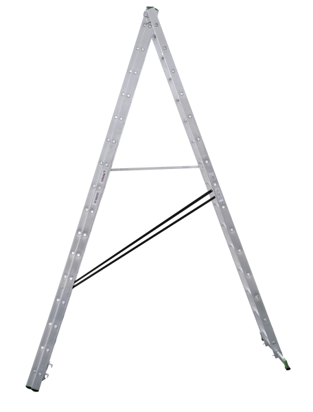 Лестница алюминиевая трехсекционная 3x16 ступеней NV223 Новая высота 2230316