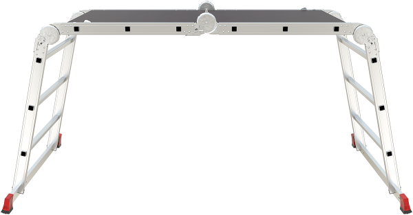 Лестница-трансформер профессиональная 4x3 ступеней с помостом ширина 800 мм NV3333 Новая высота 3333403