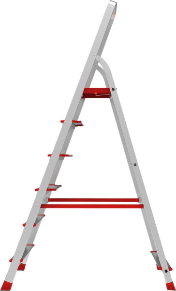 Стремянка профессиональная алюминиевая 6 ступеней 80/130 мм NV3112 Новая высота 3112106