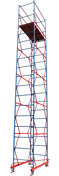 Вышка-тура ВСП стальная 1+5 высота до помоста 6,2 м площадка 0,7x1,6 м