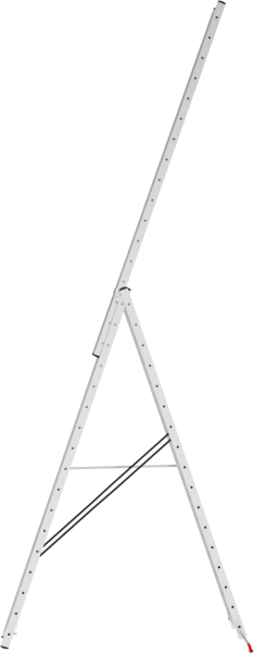 Лестница алюминиевая трехсекционная 3x17 ступеней NV223 Новая высота 2230317