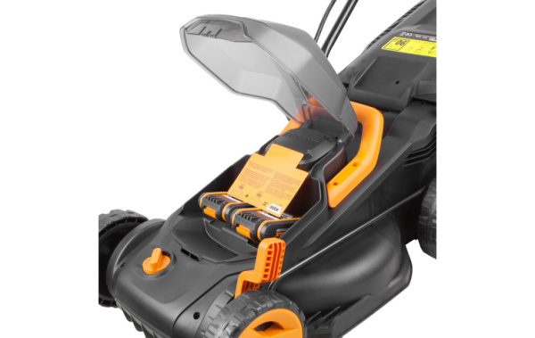 Газонокосилка аккумуляторная WORX WG779E 40В 34см 2 х 25 Ач двойное ЗУ