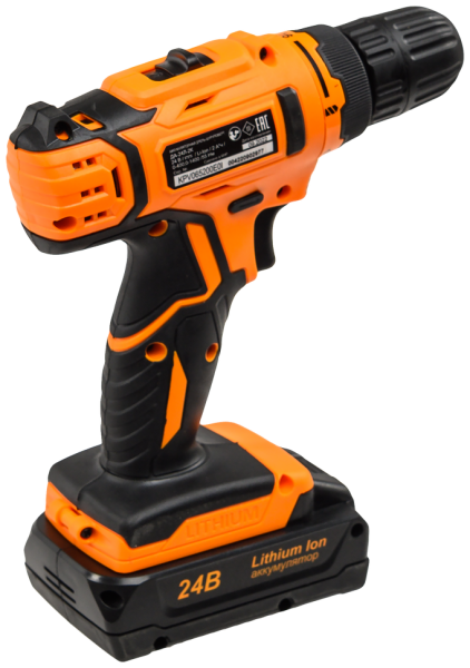 Дрель-шуруповерт аккумуляторная ДА-24Л-2к (2,0 А/ч) Вихрь
