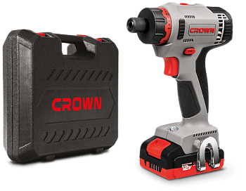 Дрель-шуруповерт аккумуляторная CROWN CT21081HB-2 BMC