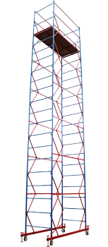 Вышка-тура ВСП стальная 1+6 высота до помоста 7,4 м площадка 1,0x2 м