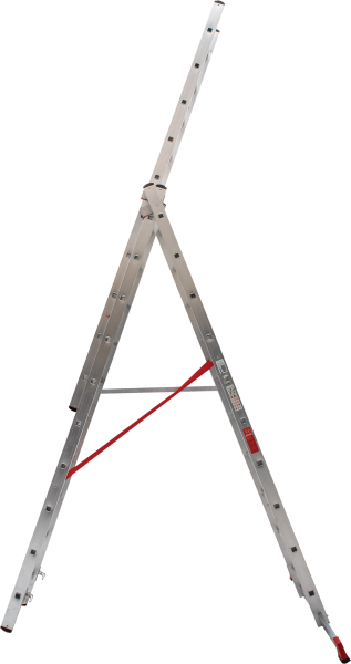 Лестница профессиональная алюминиевая трёхсекционная 3х10 ступеней NV3230 Новая высота 3230310